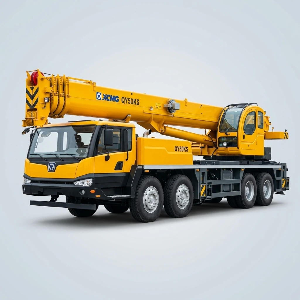 Автокран XCMG QY50KS грузоподъёмностью 50 тонн на четырёхосном шасси
