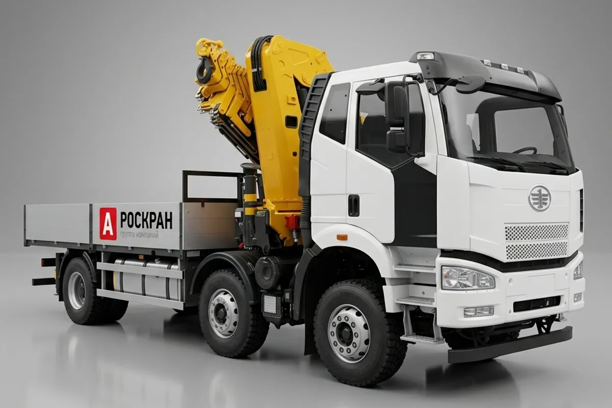 Кран-манипулятор FAW CA3310 8×4 с КМУ XCMG SQZ 460-6 на 23 тонны